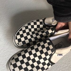 Checkerboard authentic Slip-on vans